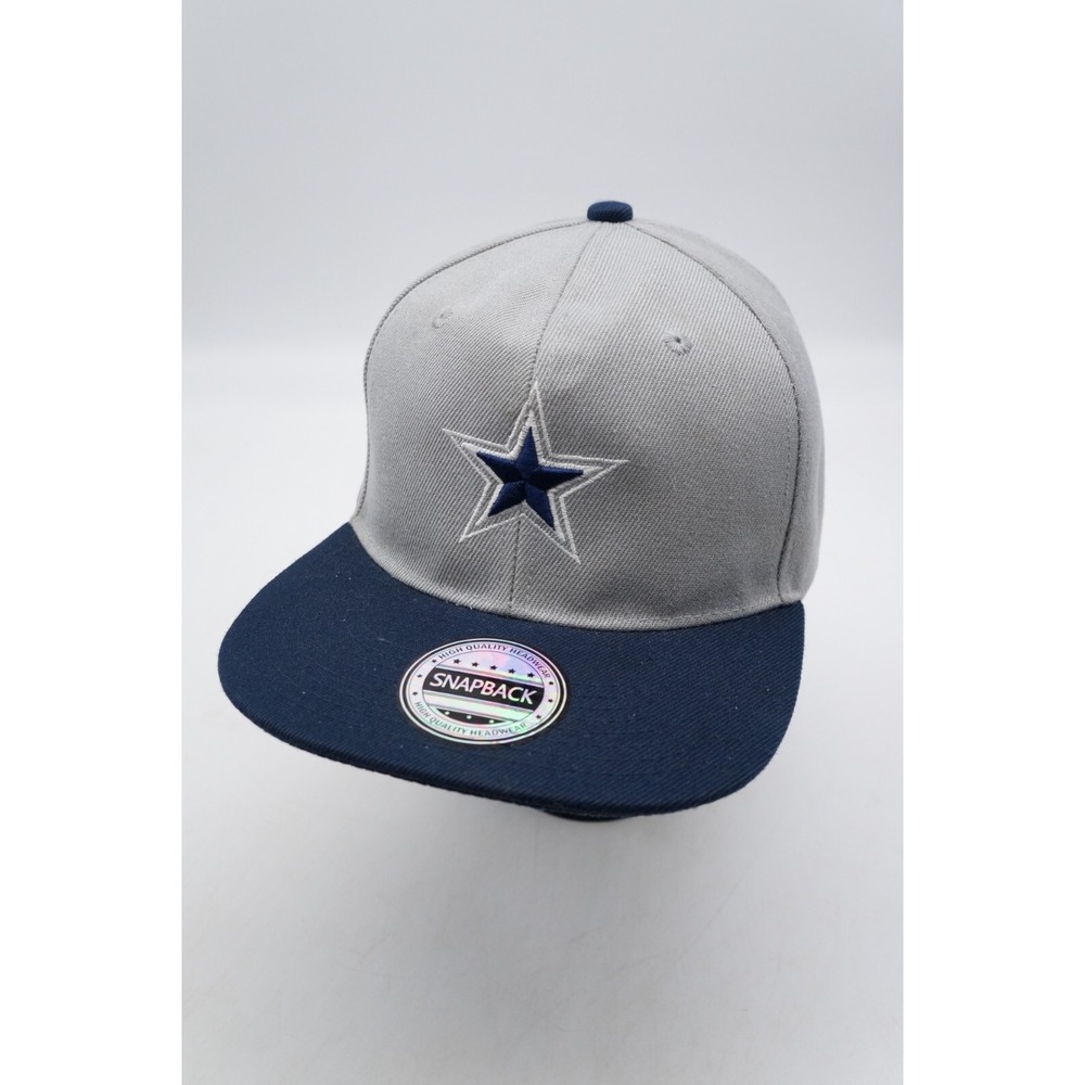 Dallas Texas Snapback Hat Baseball Cap Gray Cowboys Star Logo OSFA